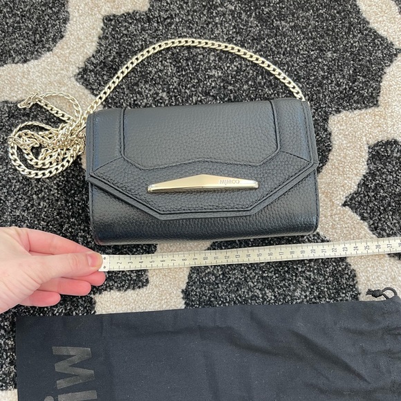 Black Mimco Leather Shoulder bag with dust bag - Picture 6 of 11